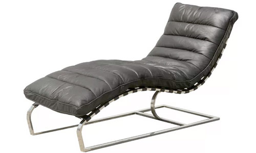 Cullison Restore Leather Chaise Lounge Chair 