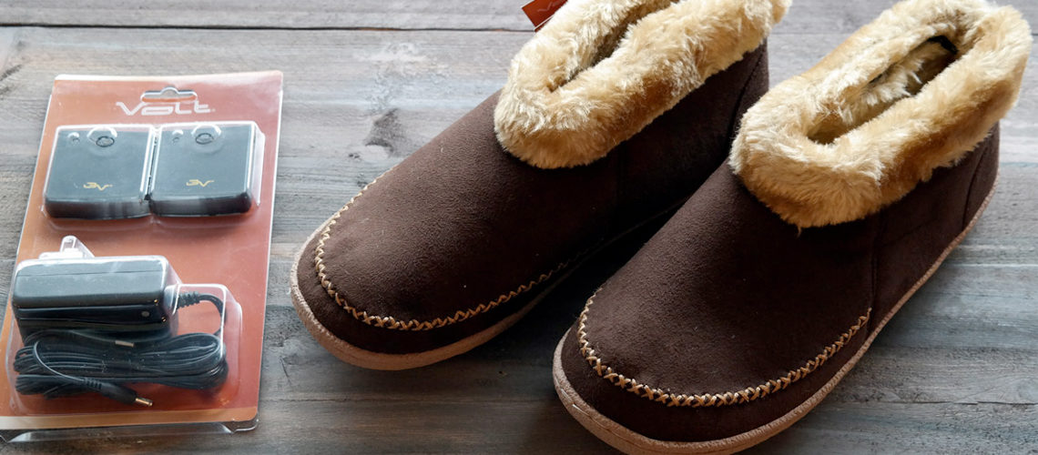 heated slippers for men