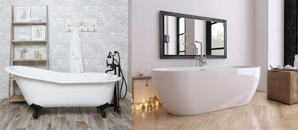 Acrylic vs. Cast Iron Bathtub Full Comparison Style Within Reach