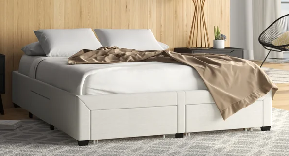 Braham Queen Upholstered Storage Platform Bed