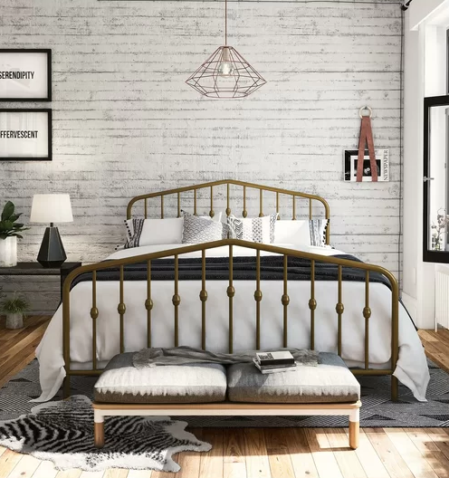 Brass bed frame