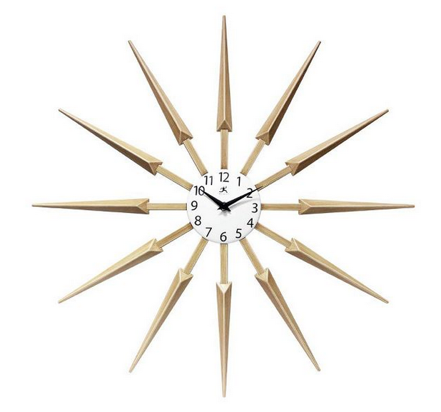 Infinity Instruments Celeste Mid Century Modern 24 Inch Wall Clock