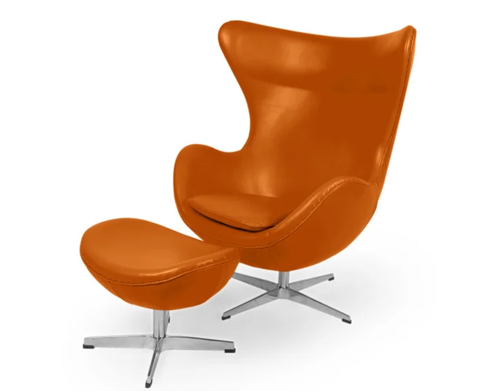 Kardiel Premium Aniline Leather Amoeba Chair