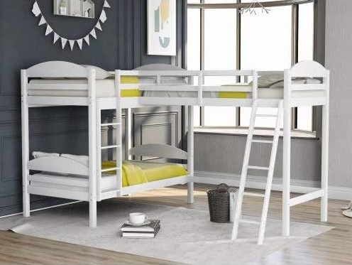 L shaped bunk bed