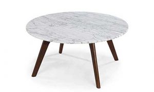 POLY & Bark Riley Marble Round Coffee Table