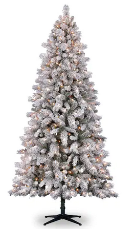 Vermont Pine Flocked Artificial Clear Lights Tree