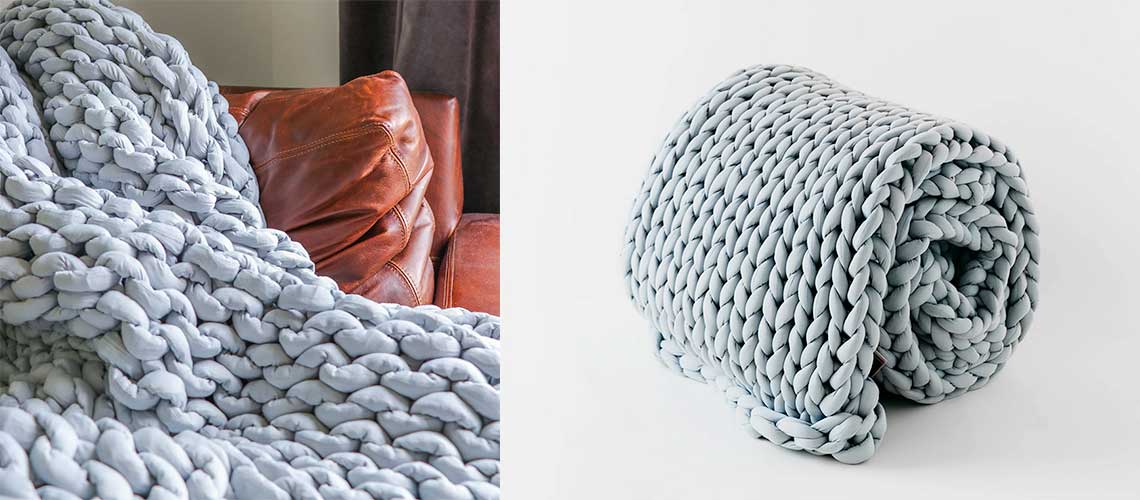 Nuzzie Knit Weighted Blanket Review Style Within Reach