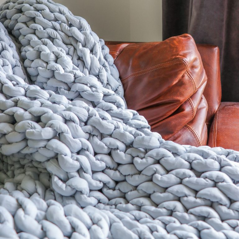 Nuzzie Knit Weighted Blanket Review - Style Within Reach