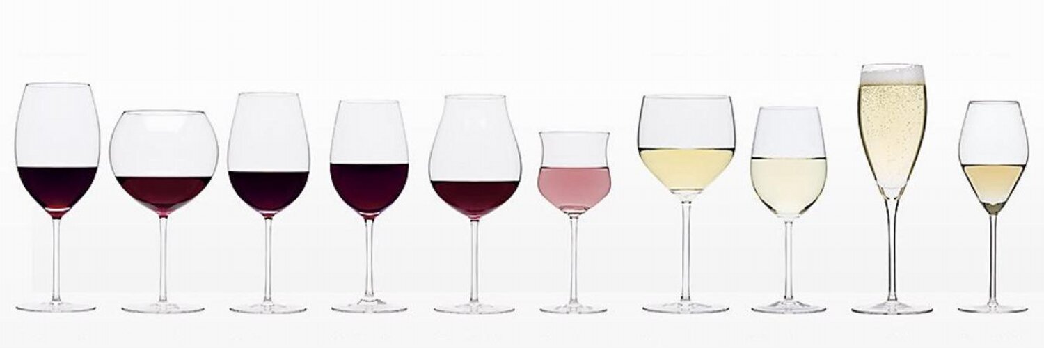 types of wine glasses