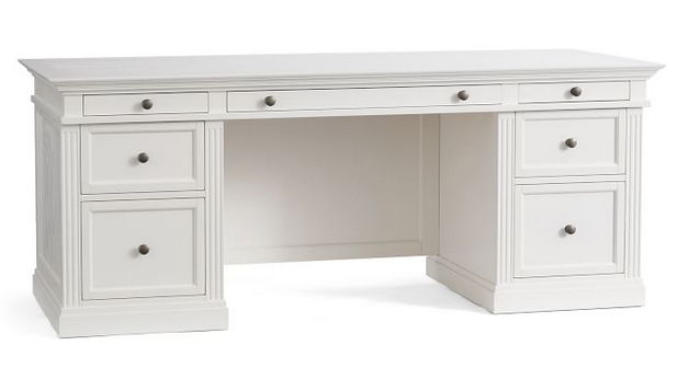 white desk